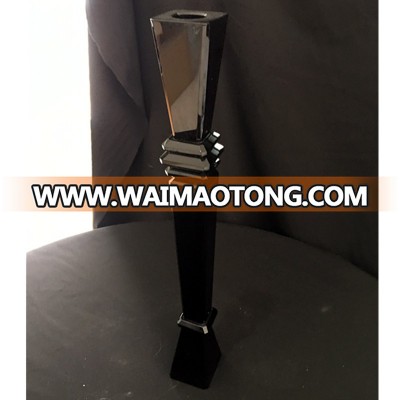 Crystal style black candle holders wholesale