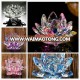 2016 crystal lotus flowers with colour decorative